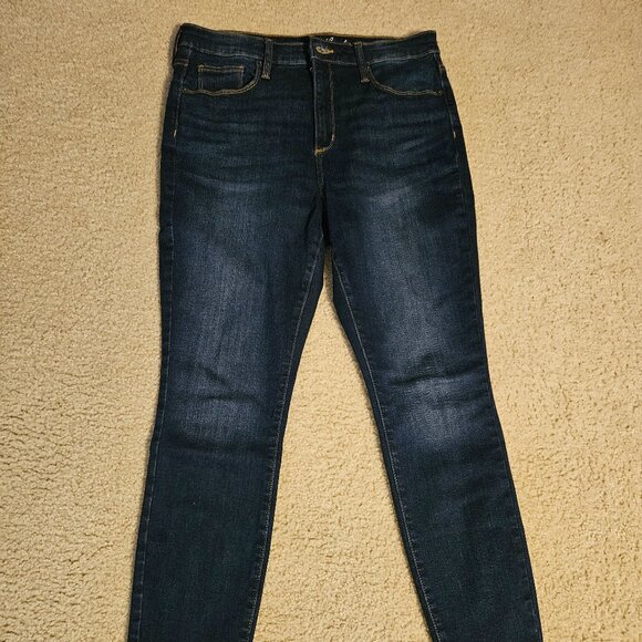 Universal Thread Dark Wash High Rise Skinny Jeans Women Size 10S - Picture 2 of 5